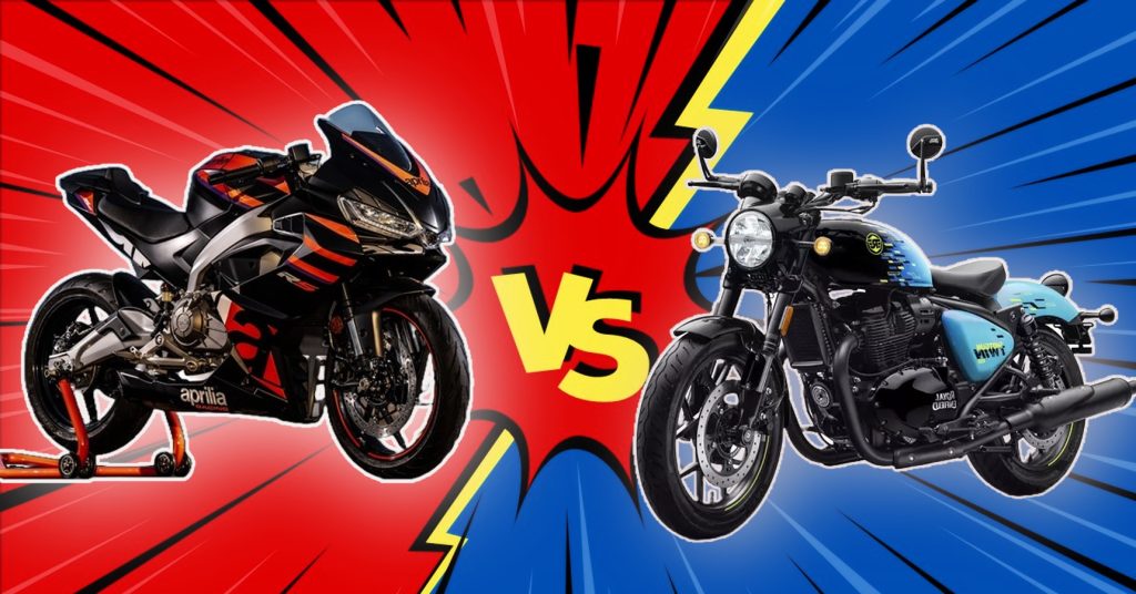Royal Enfield Shotgun 650 VS Aprilia RS 457,প্রায় একই বাজেটের দুই বাইকের মধ্যে সেরা কে? তুলনা দেখে বিচার করুন Royal Enfield Shotgun 650 VS Aprilia RS 457,প্রায় একই বাজেটের দুই বাইকের মধ্যে সেরা কে? তুলনা দেখে বিচার করুন