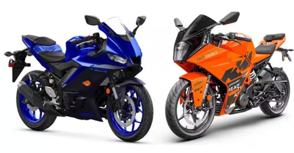 Yamaha R3 Vs KTM RC 390! তুমুল লড়াই দুই বাইকের মধ্যে, দেখে নিন এগিয়ে কোনটি Yamaha R3 Vs KTM RC 390! তুমুল লড়াই দুই বাইকের মধ্যে, দেখে নিন এগিয়ে কোনটি